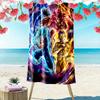 Son-Goku Print Beach Towel, Large Soft Quick Dry Towel for Beach Camping Swimming