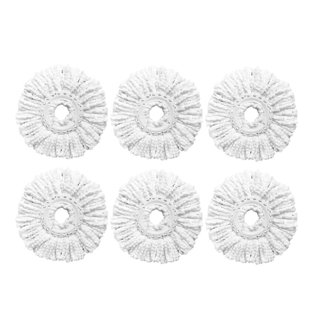 4 Pack Spin Mop Heads Compatible with Hurricane, Mopnado, Casabella and Other Standard Size Spin Mop, Durable Microfiber Mop