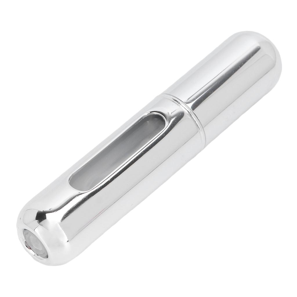 Mini Refillable Perfume Atomizer Bottle Scent Pump Case Cosmetic Spray Bottle 5mlSilver