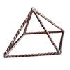 Metal Wire Energy Pyramid Decoration Cube of Power 188 MHz Tensor Style Pyramid Promotes Health Enhances Fields Space Purifying Healing Pyramid