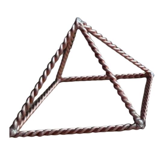 Metal Wire Energy Pyramid Decoration Cube of Power 188 MHz Tensor Style Pyramid Promotes Health Enhances Fields Space Purifying Healing Pyramid