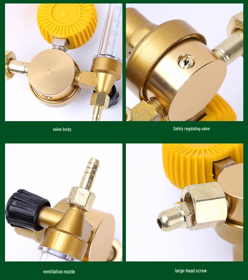 Argon Arc Welding Gas Pressure Regulator with Single Tube Meter