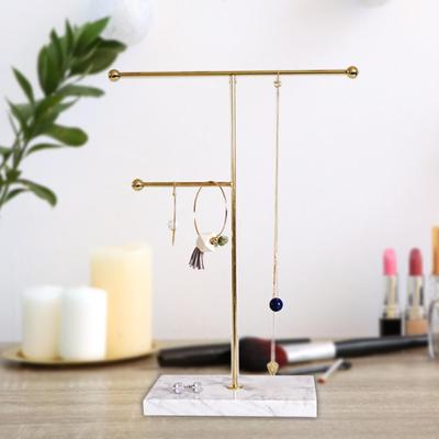 Jewelry Shelf Exquisite Minimalist Display Rack for Ear Clips Storing Earrings Women