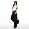 2026 Spring Women's Relaxed Wide-Leg Casual Pants: Loose, Versatile, Floor-Length Salt-Style Design