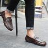 Men's Leather Moccasins Slip On Casual Shoes Loafers Driving Shoes