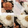 2D FLAT PRINTING 2pcs Curtains (Without Rod) Floral Elegance on Black (4) Easter Festival Fashion Curtains Fabric Curtains Gifts