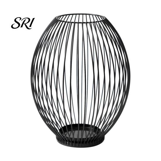 Medium Size Candle Holder Metal Wire Cage Pillar Vintage Hollow Out Combined Holders Set Tea Light for Fireplace Mantel Table Centerpiece Style