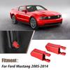 2PCS Car Adjustment Rods Seat Release Lever Knob Latch Handle Side Red Black Aluminum Alloy For Ford Mustang 2005 2006-2014