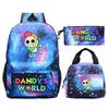 New Dandy's world game merchandise personalized printing primary and secondary school schoolbag three-piece set