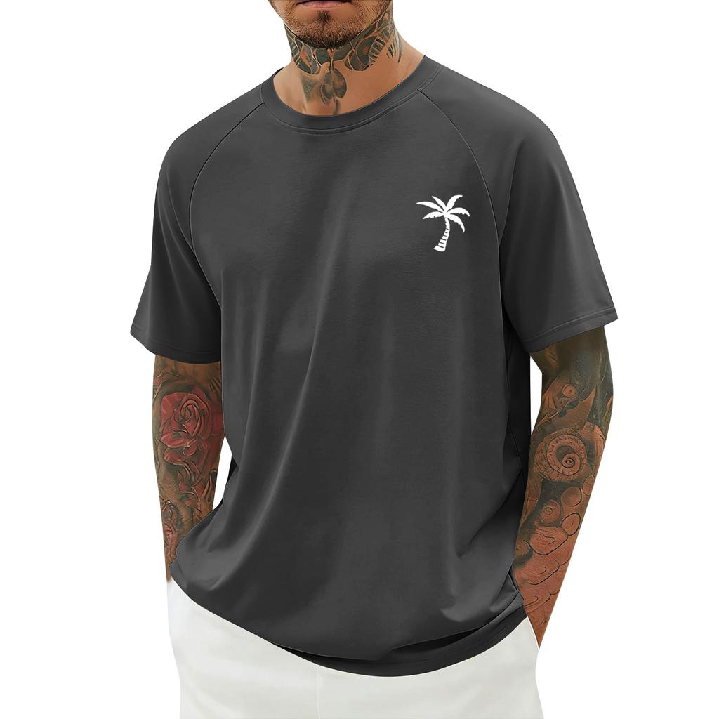 Herren Sommer Print Kurzarmhemd Herren Freizeit Modehemd