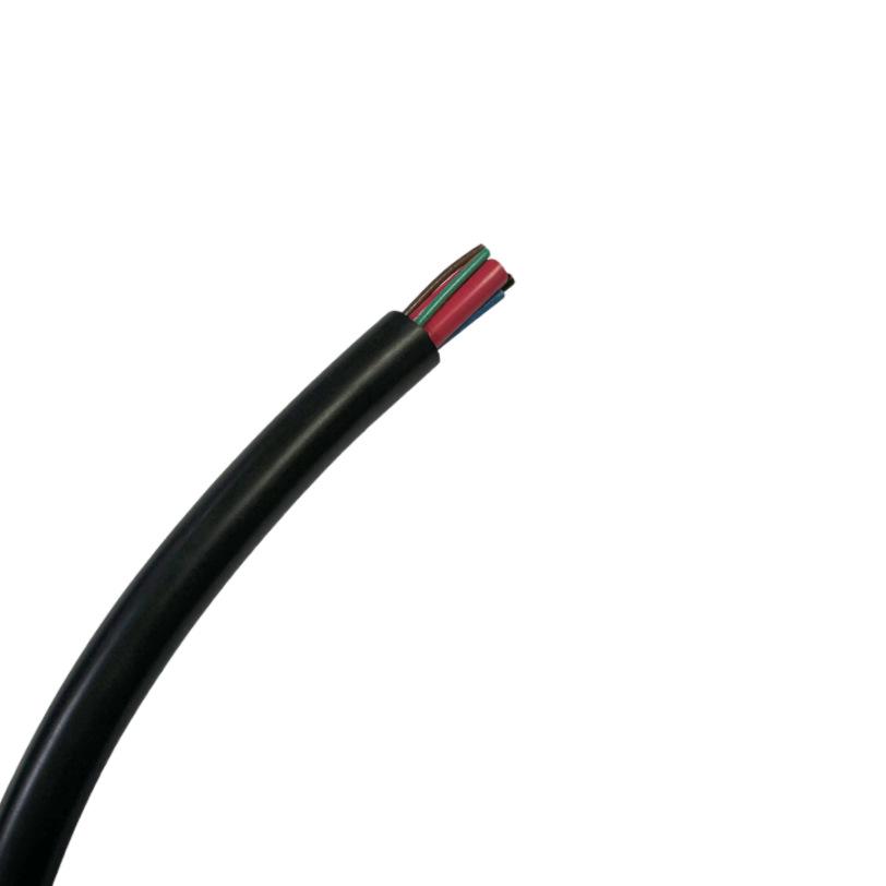 M23 Elbow Connector Cable: 2x4mm² Servo Motor Power Multicore with Hybrid PVC Sheath, OD 13mm