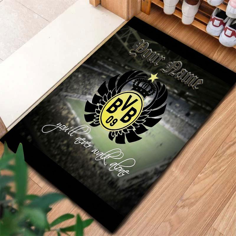 Borussia Custom Name Carpet Rug for Living Room Bedroom Home Sofa Decoration,Kids play Non-slip Floor Mat