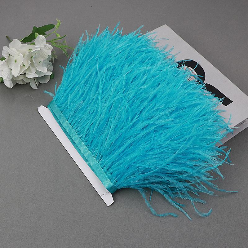 Ostrich Feather Lace Cloth Bandwidth 10-15Cm Stage Performance Clothing Decoration Accessories Lace Feather Ribbon