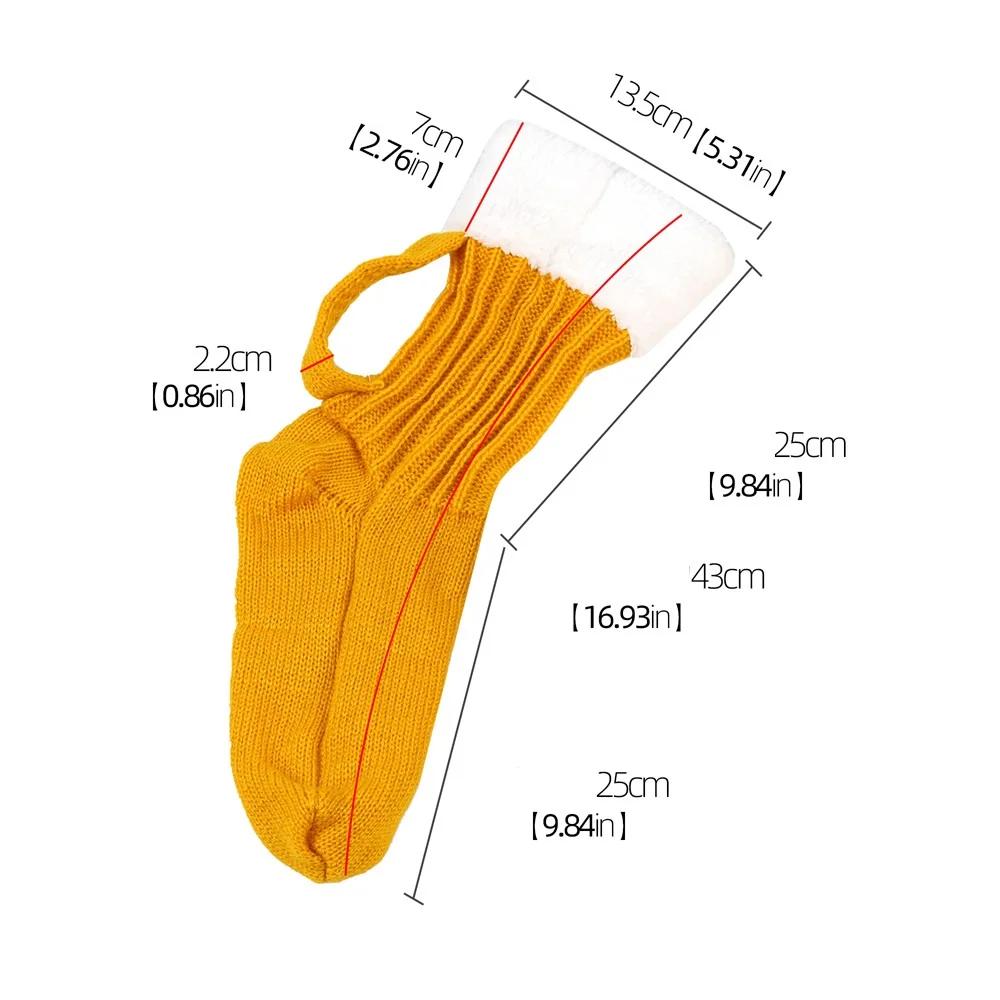 Calzini Lavorati a Maglia Tazza di Birra 3D Uomo Caldi Imbottiti a Metà Polpaccio Donna Invernali Morbidi Divertenti Calzini da Casa per Dormire Calzini di Lana Regalo di Natale