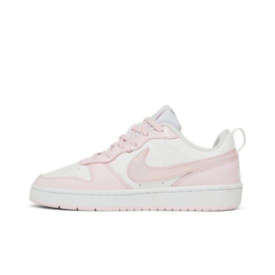 

Nike Court Borough Low 2 SE GS White Pink Foam DQ0492-100 Children s shoes EU 40 розовый