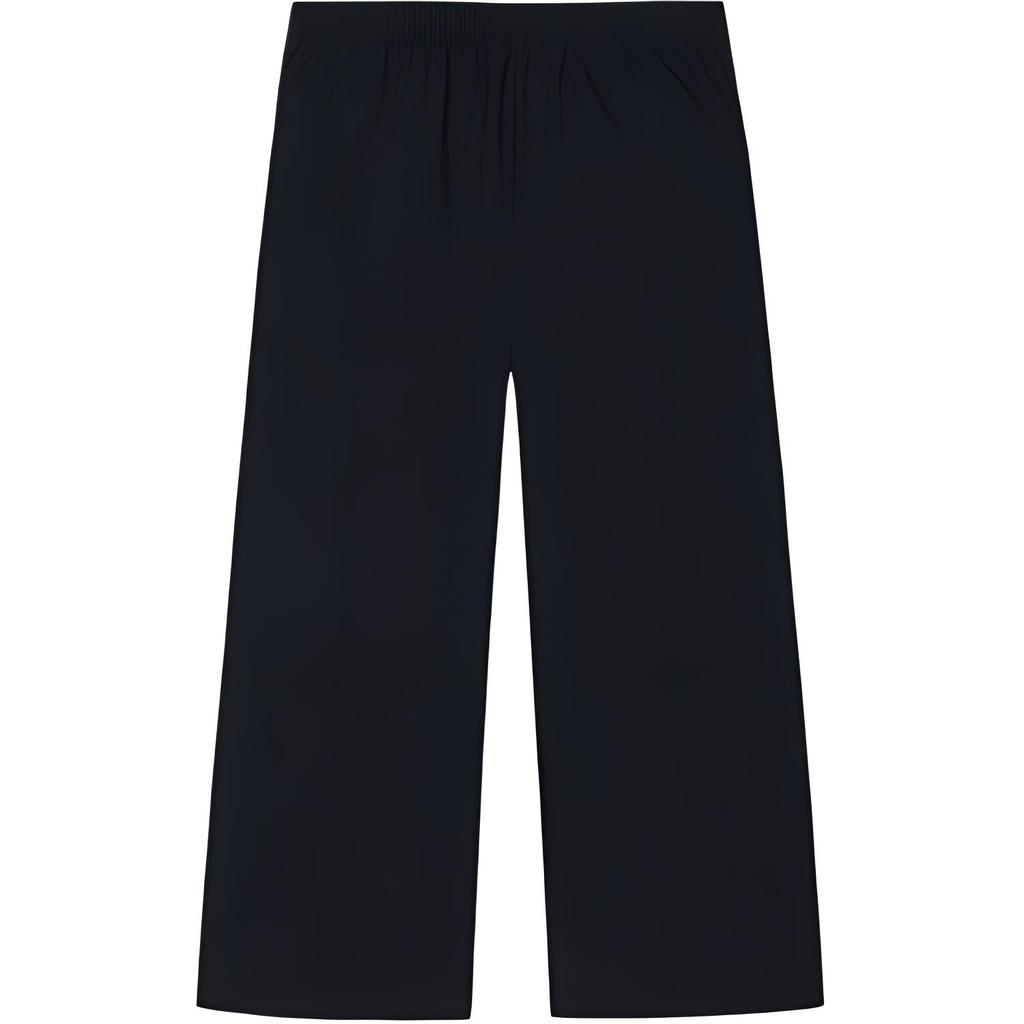 Anta Solid Color Mid-Rise Breathable Straight Leg Casual Pants Women bottoms Black 162430503-2