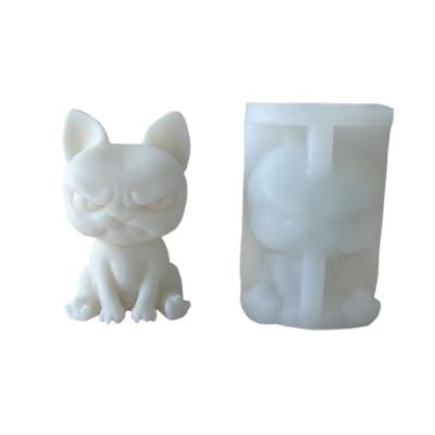Durable Angry Dog Silicone Mold DIY Crafts Dog Aromatherapys Candle Resin Mold