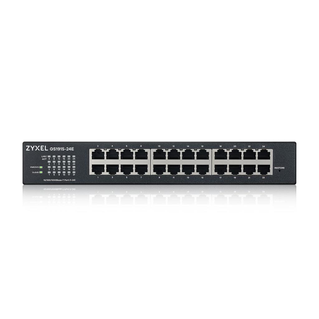 Zyxel Gigabit Ethernet Switching Hub Smart Managed L2 Nebula Cloud Management Desktop or Wall Mount Quiet Fanless For Small Work from and Enterprises