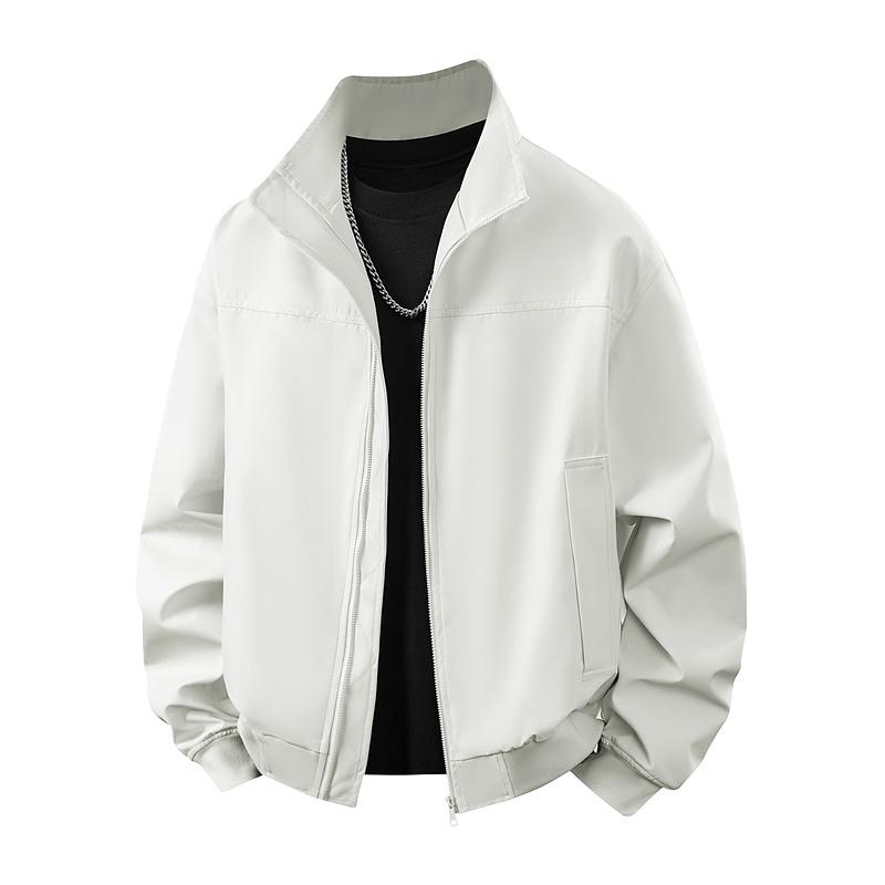New Stand-up Collar Jacket Men's Baseball Collar Casual Jacket Men's Baseball Uniform Loose Couple Flight Suit Student Jacket