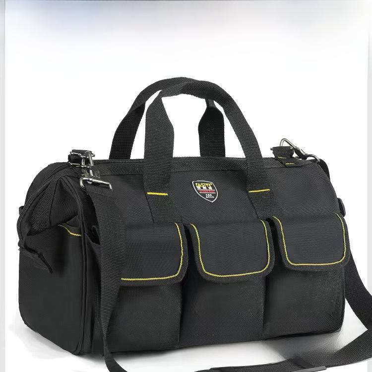 Sturdy & Durable Large Canvas Electrician Tool Bag for Woodworking, Multifunctional & Diagonal Design for Men