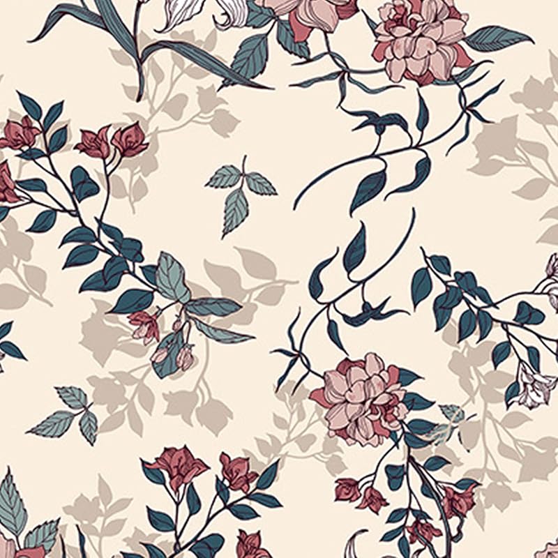 Peel and Stick Wallpaper Boho Wallpaper Peel and Stick Floral Contact Paper Removable Wallpaper Renter Friendly Wall Paper for Home Bedroom Bathroom