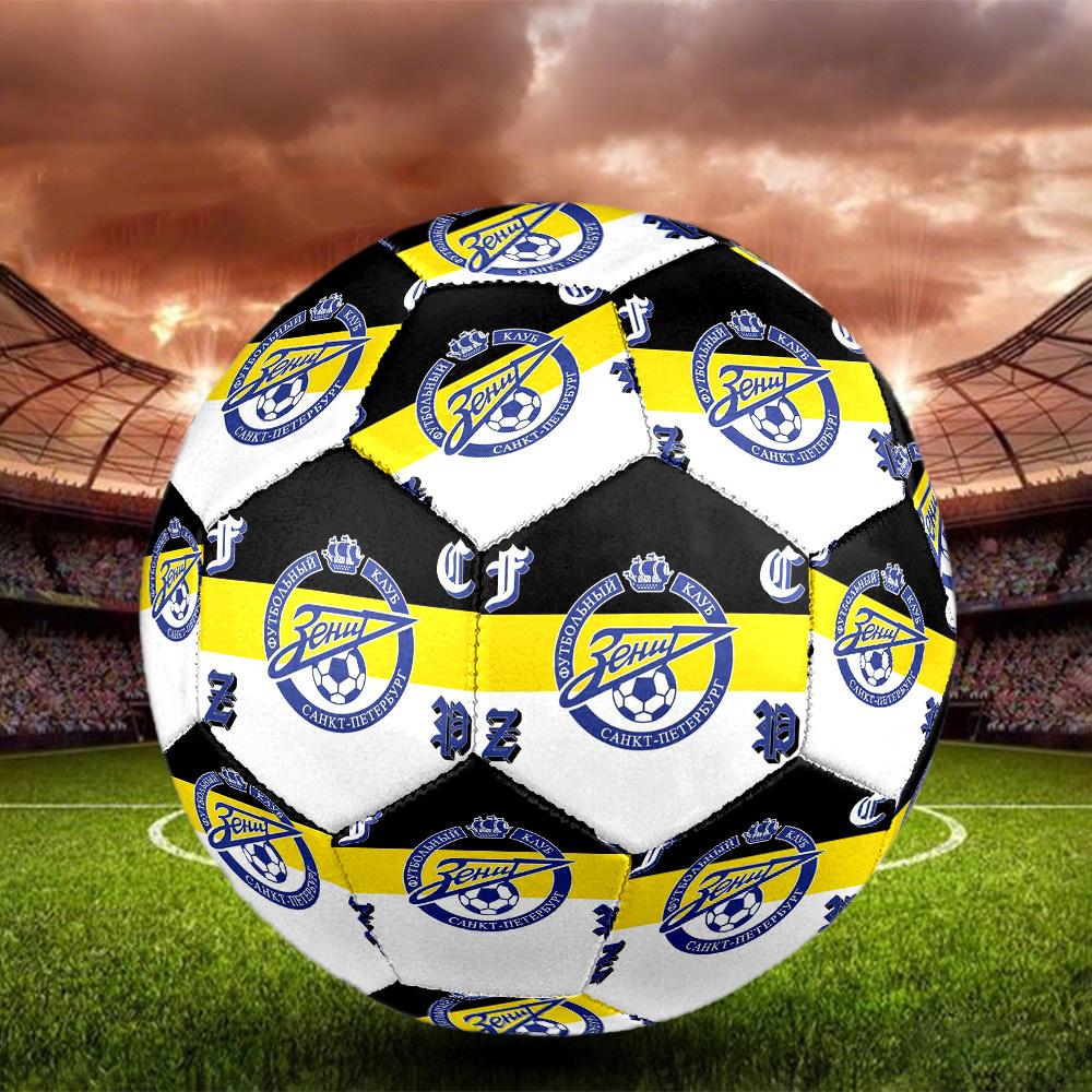 Zenit Saint Petersburg Indoor Soccer Ball Size 5 Colorful All Ages Machine Stitched PVC Competition Ready Durable High-Bounce