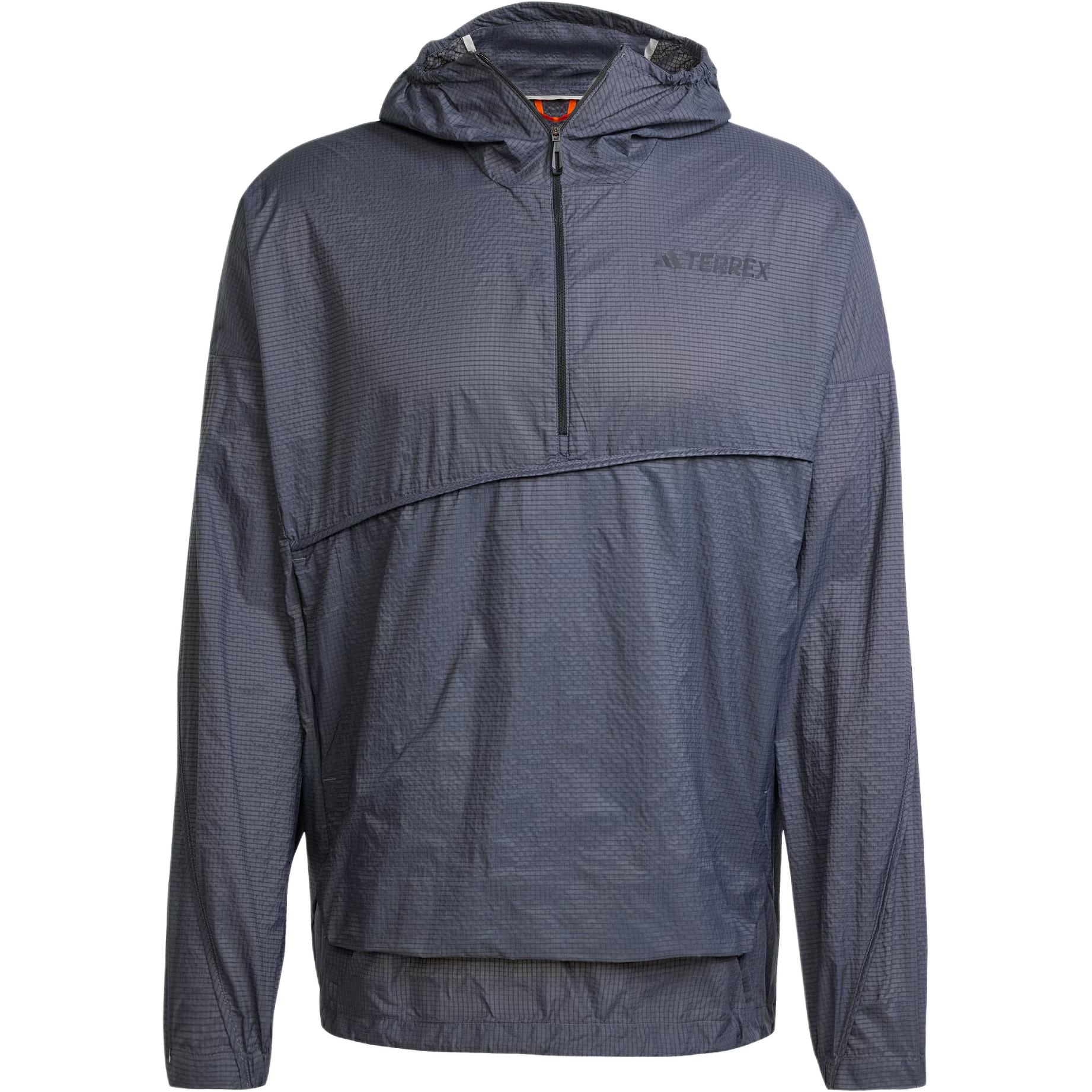 

Adidas Xploric Terrex Ветровка Анорак Логотип Однотонный Свободный крой С капюшоном Куртка с длинным рукавом Мужская куртка Темно-серый JD8427 M