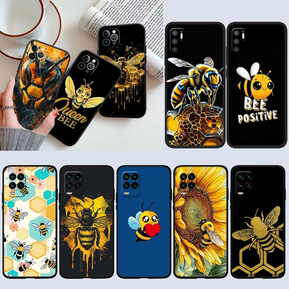 UP7 Art Bees Cartoon New High-End Shell Phone Case for Redmi Note 10 11 12 Pro Max 10S 10C 10T 11A 11S 12S 12C