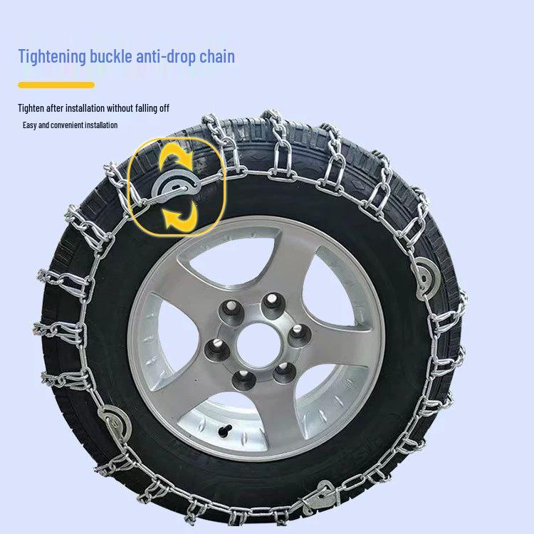 Universal Extra Thick Anti-Skid Snow Tire Chains - Wear-Resistant, Anti-Breakage, Full Wrap Design