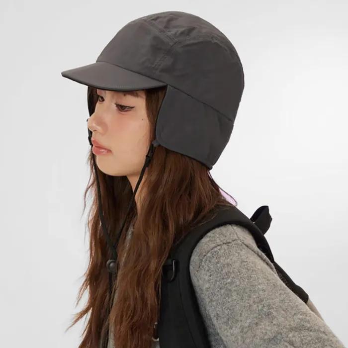 The Cap Outdoor Waterproof Earmuff Short Cap Gray