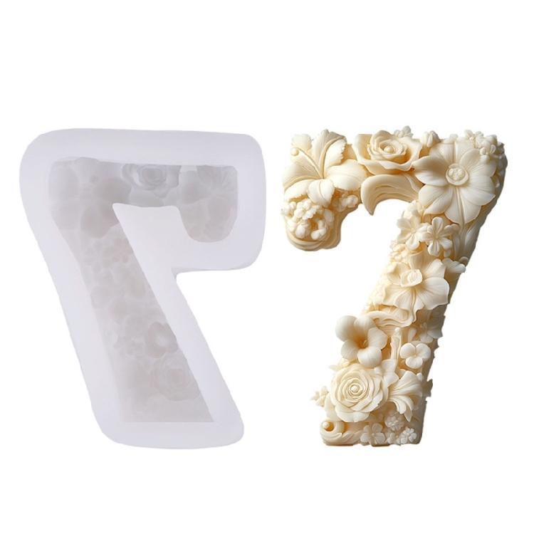 Силиконовые формы 3D Цветы для свечей, мыла, декора, эпоксидной смолы, силиконовые формы с цветами, цифровые силиконовые формы для свечей