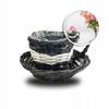 Wicker Flowerpot Cover Cup Gray