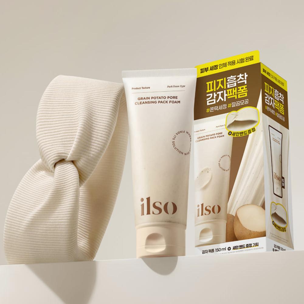 Ilso Grain Potato Pore Cleansing Pack Foam 150ml Set