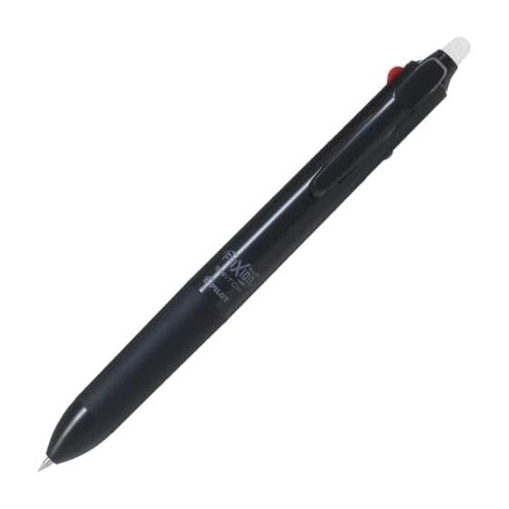PILOT Frixion Ball Switch Frixion Ink 0.38mm (Black, Red, Blue) + Oil Based Ink 0.5mm (Black) Black Axis LB31FBS1B Erasable 3 Color Ballpoint Pen +