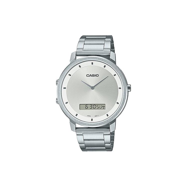 CASIO Men Standard Series Silver Watch MTP-B200D-7E MTP-B200D-7E Silver Dial