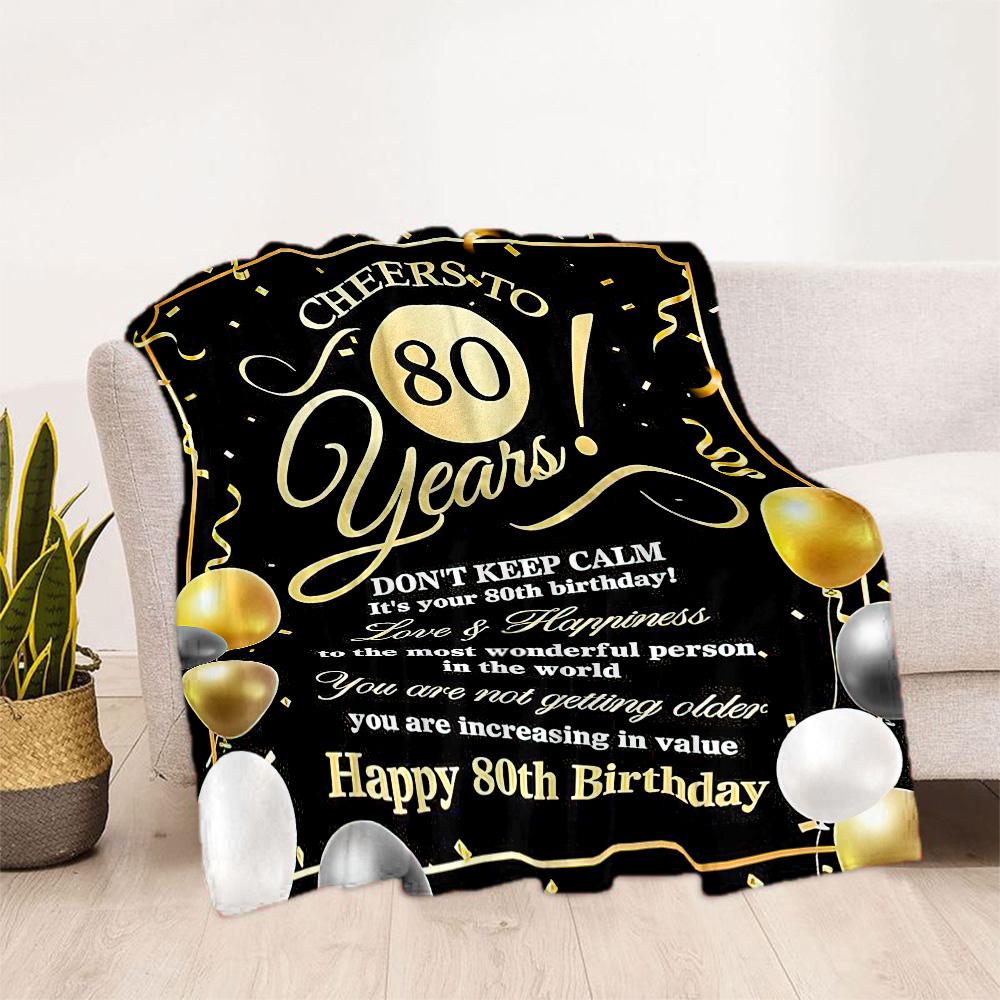 70th Birthday Celebration flannel,Lightweight,Flannel Blanket,Comfortable Blanket, Sofa Blanket, gift blankets,Holiday gift blanket Blankets