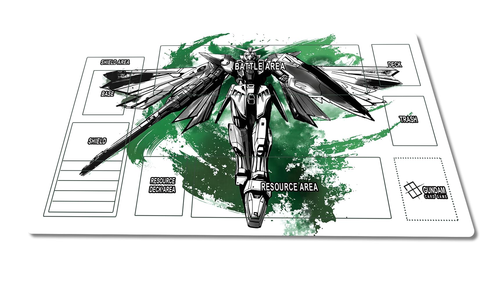 

Fully Sewn Rubber Playmat for Single Player TCG Premium Gundam Playmat with Waterproof Storage Battles, Non-Slip Bag, 6035cm (Product Number A)