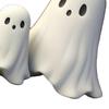 Cute Ghost Figurine Spooky Resin Statue All Hallows Day Porch Indoor Home Decoration