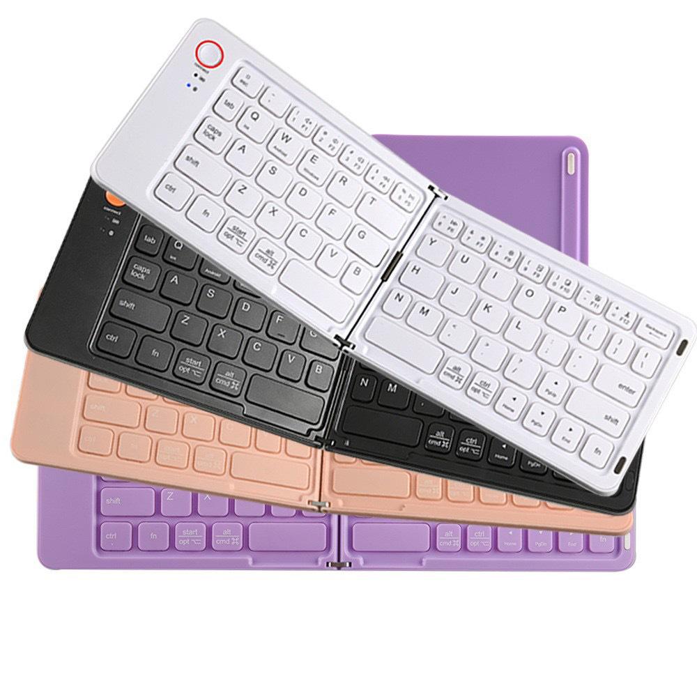 Portable Foldable Wireless Bluetooth Keyboard for Laptop and Mobile Office Use