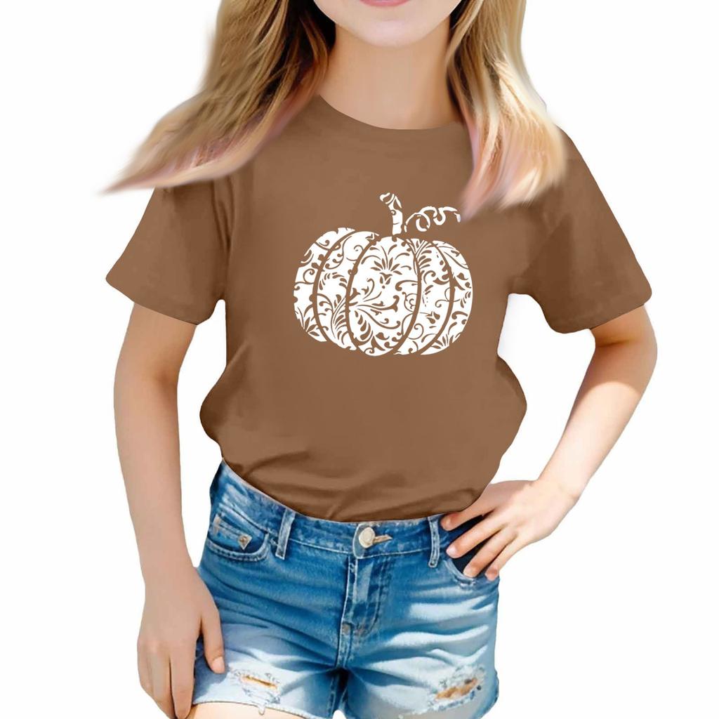 Toddler Girl Boy T-Shirts Halloween Day Kids Top Boys And Girls Printed Short Sleeved T-shirt