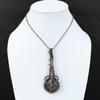 Labradorite  Pendant Copper Wire Wrapped Pendant Handmade Pendant Gemstone Jewelry Guitar Pendant Copper Wire Jewelry Gift For Her Mother