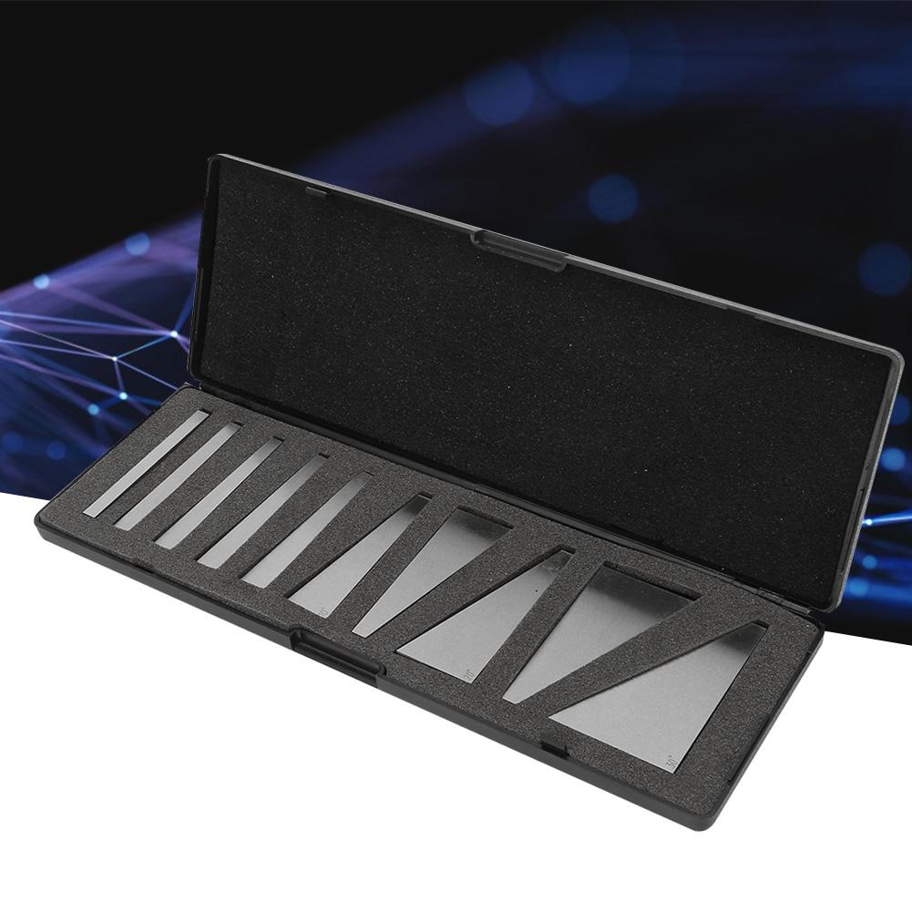 10pcs Angle Block Set Angle Gauge Machinist Precision Angle Calibration Tool 1 30 Degree