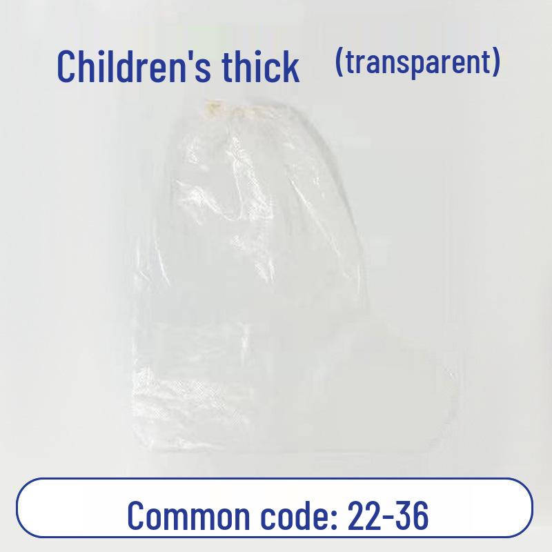 Waterproof Anti-slip High-top Transparent Plastic Boot Covers