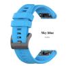 26mm 22mm 20mm QuickFit Silicone Strap For Garmin Fenix 8/Tactix 8/Enduro3/Fenix E 7X Bracelet Wristband Forerunner 965/955 Band