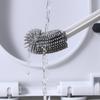 Household Toilet Bowl Brush Bathroom Cleaning Tools Flexible Bendable Silicone Bathroom Toilet Cleaning Brush Enduring