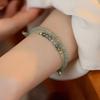 Aquatic Agate Women's Bracelet: Ethnic Style Grapestone Beads, Light Luxury, Layered, Niche Design Gift.