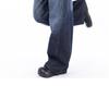Unisex Vintage Curved-Leg Jeans, Spring/Autumn, High Street Loose Wide-Leg Floor-Length Pants