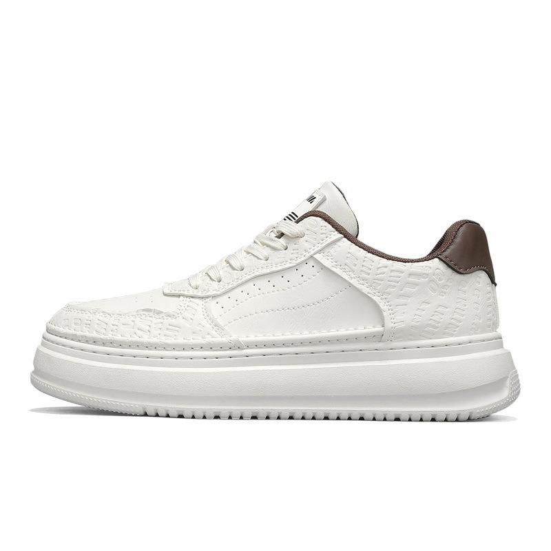 Herrenschuhe Herbst neu weichsohlige stoßdämpfende atmungsaktive Sport- und Freizeitschuhe trendige vielseitige weiße Schuhe