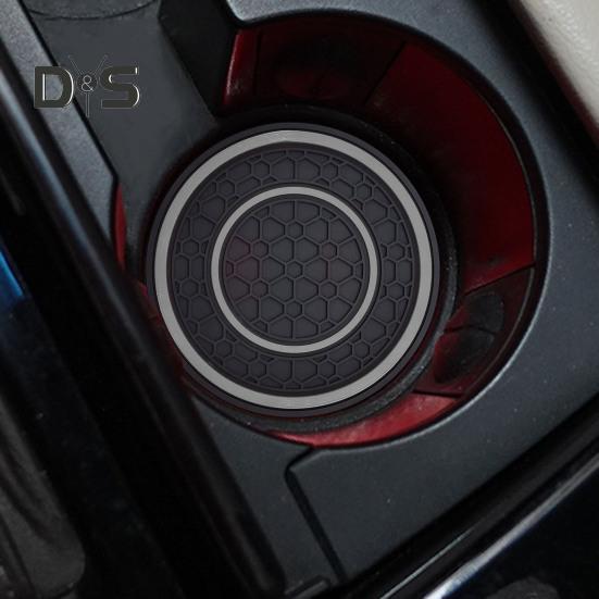 2 bucăți suport de pahare pentru mașină, rezistent la căldură, design anti-alunecare, model de caneluri, rezistent la apă, suport universal pentru pahare, accesorii de interior auto