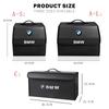 MXUI1 leather Car Organizer Box Trunk Storage Bag Accessories Key For BMW X4 X5 E39 X6 E28 X3 Performance F30 F40 E61 E62 F10 E90 F20